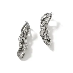 Women John Hardy Drops^Asli Link Earring, Sterling Silver