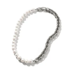 Women John Hardy Statement^Asli Necklace, Sterling Silver, Pearls, 10.5Mm