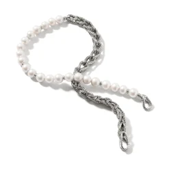 Women John Hardy Statement^Asli Necklace, Sterling Silver, Pearls, 10.5Mm