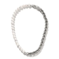 Women John Hardy Statement^Asli Necklace, Sterling Silver, Pearls, 10.5Mm