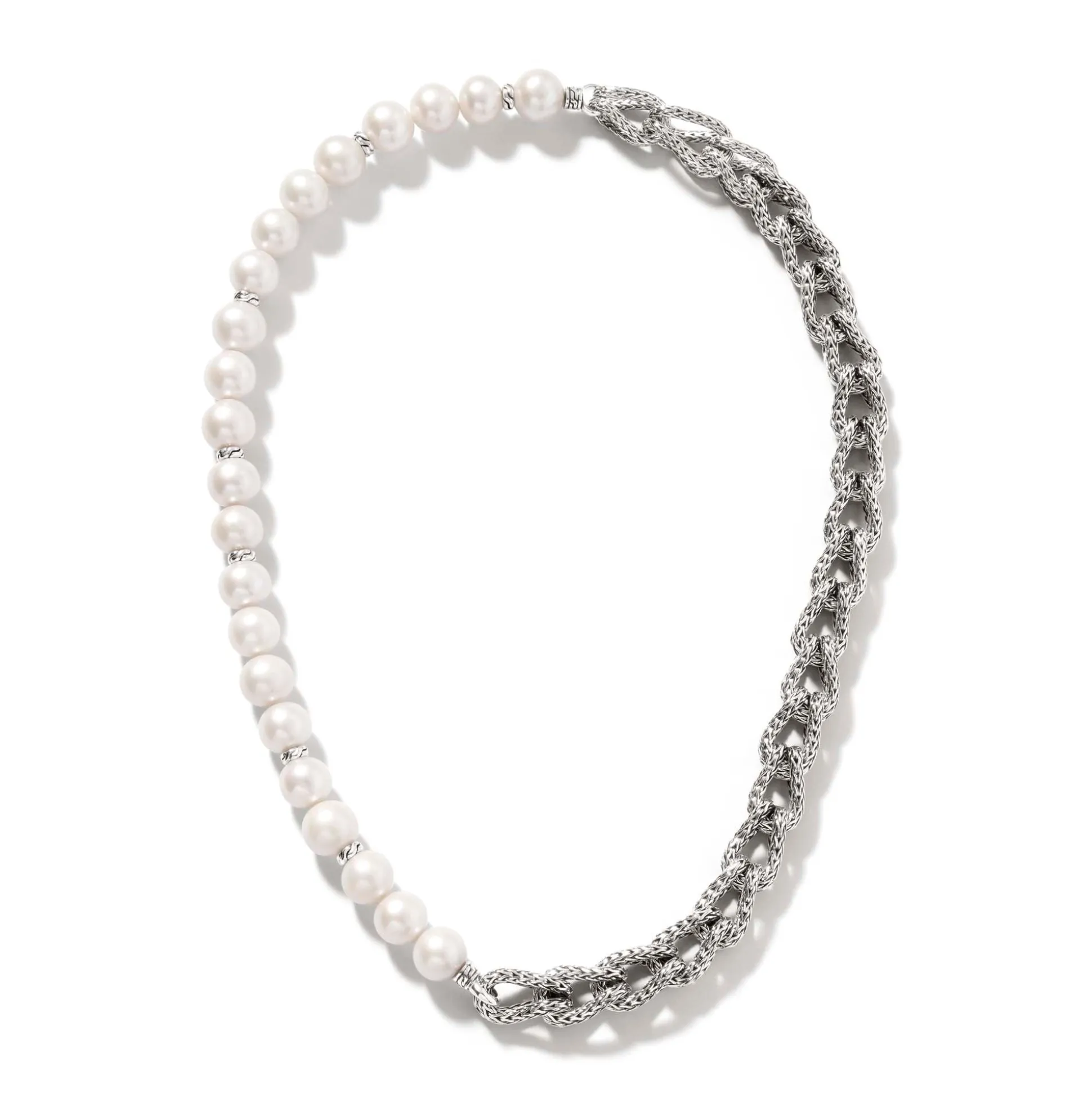 Women John Hardy Statement^Asli Necklace, Sterling Silver, Pearls, 10.5Mm
