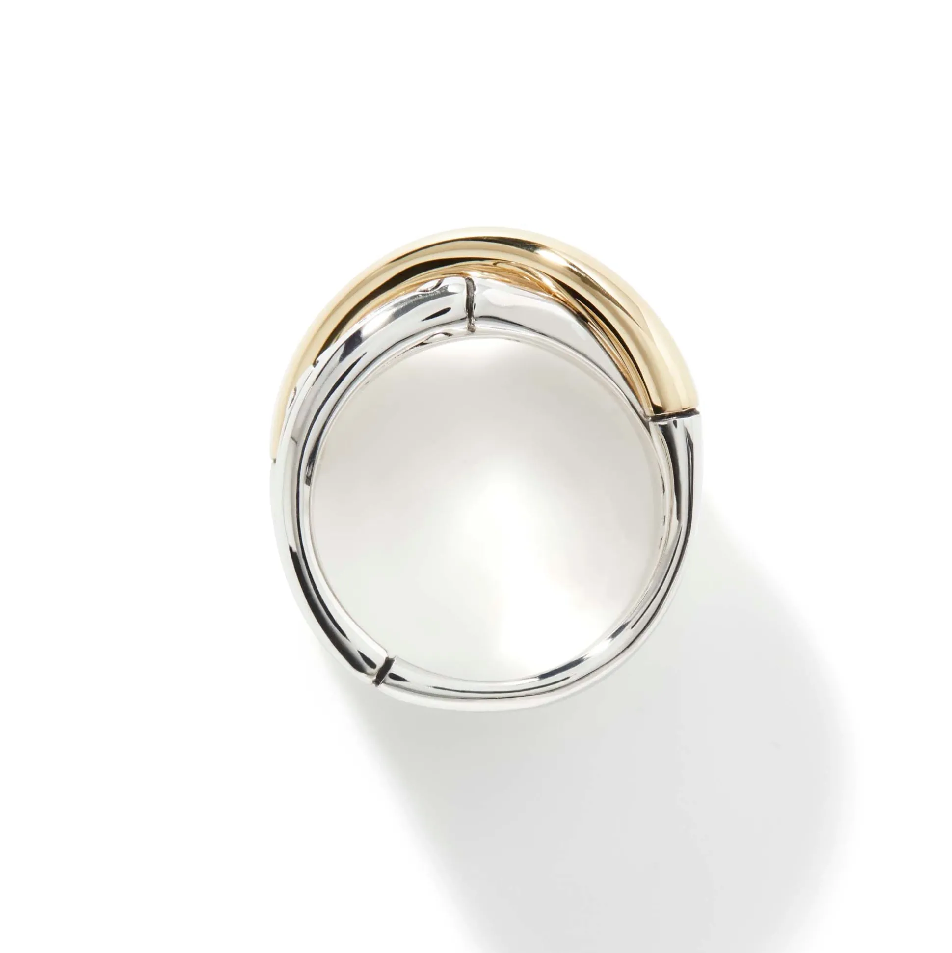 Women John Hardy Statement^Bamboo Crossover Ring, Sterling Silver, Gold