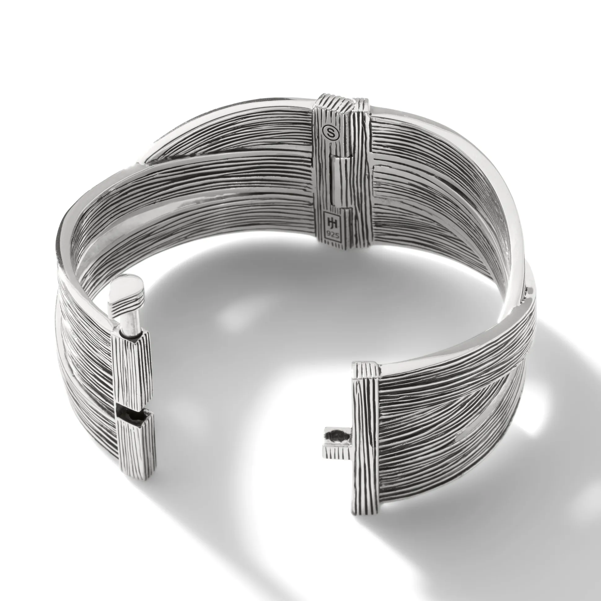 Women John Hardy Bangles & Cuffs^Bamboo Hinged Bangle, Sterling Silver, Wide