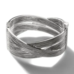 Women John Hardy Bangles & Cuffs^Bamboo Hinged Bangle, Sterling Silver, Wide