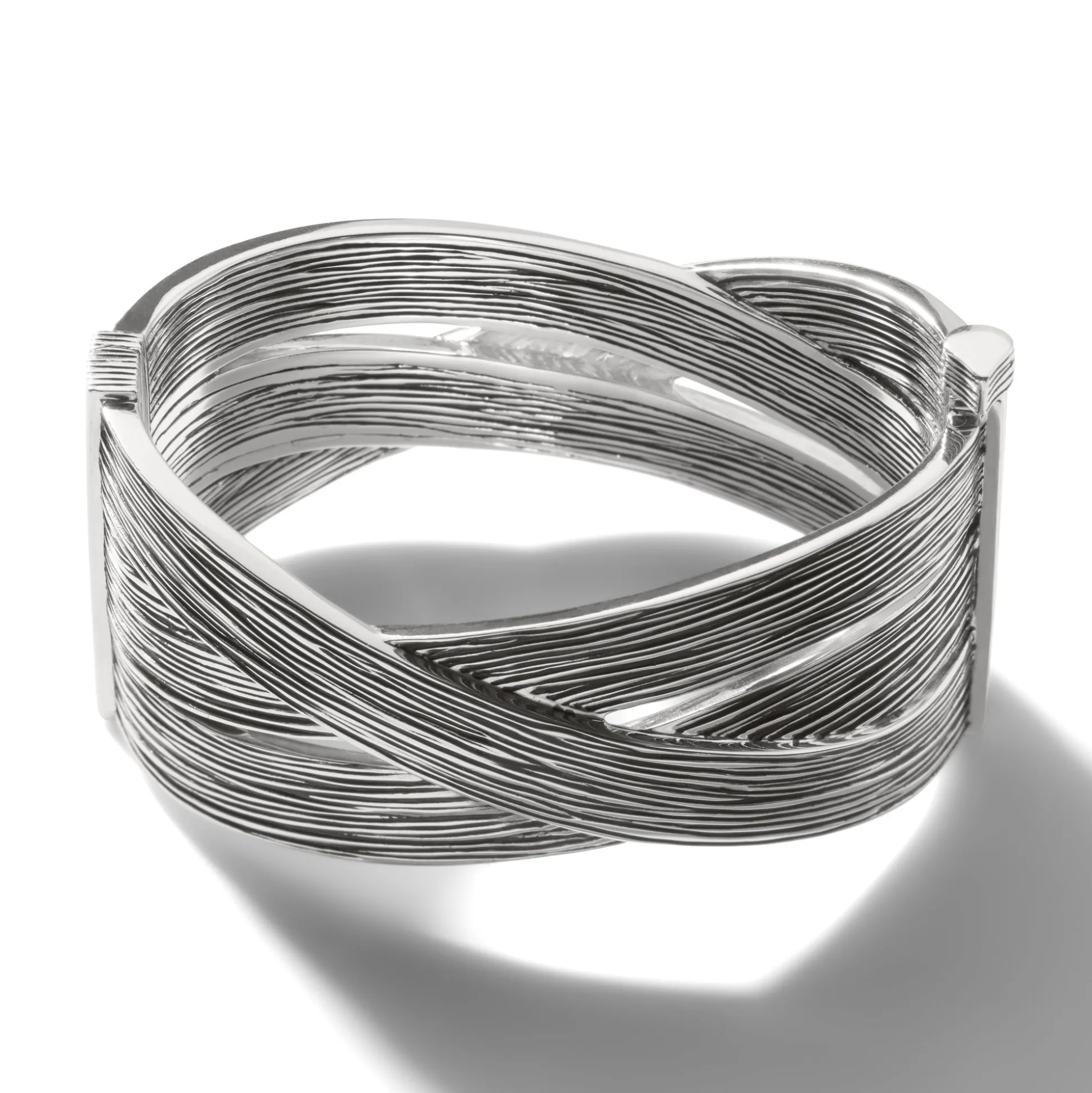 Women John Hardy Bangles & Cuffs^Bamboo Hinged Bangle, Sterling Silver, Wide