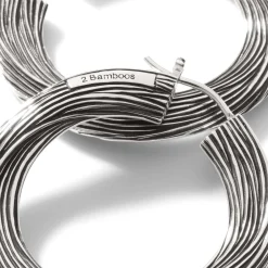 Women John Hardy Hoops^Bamboo Hoop Earring, Sterling Silver