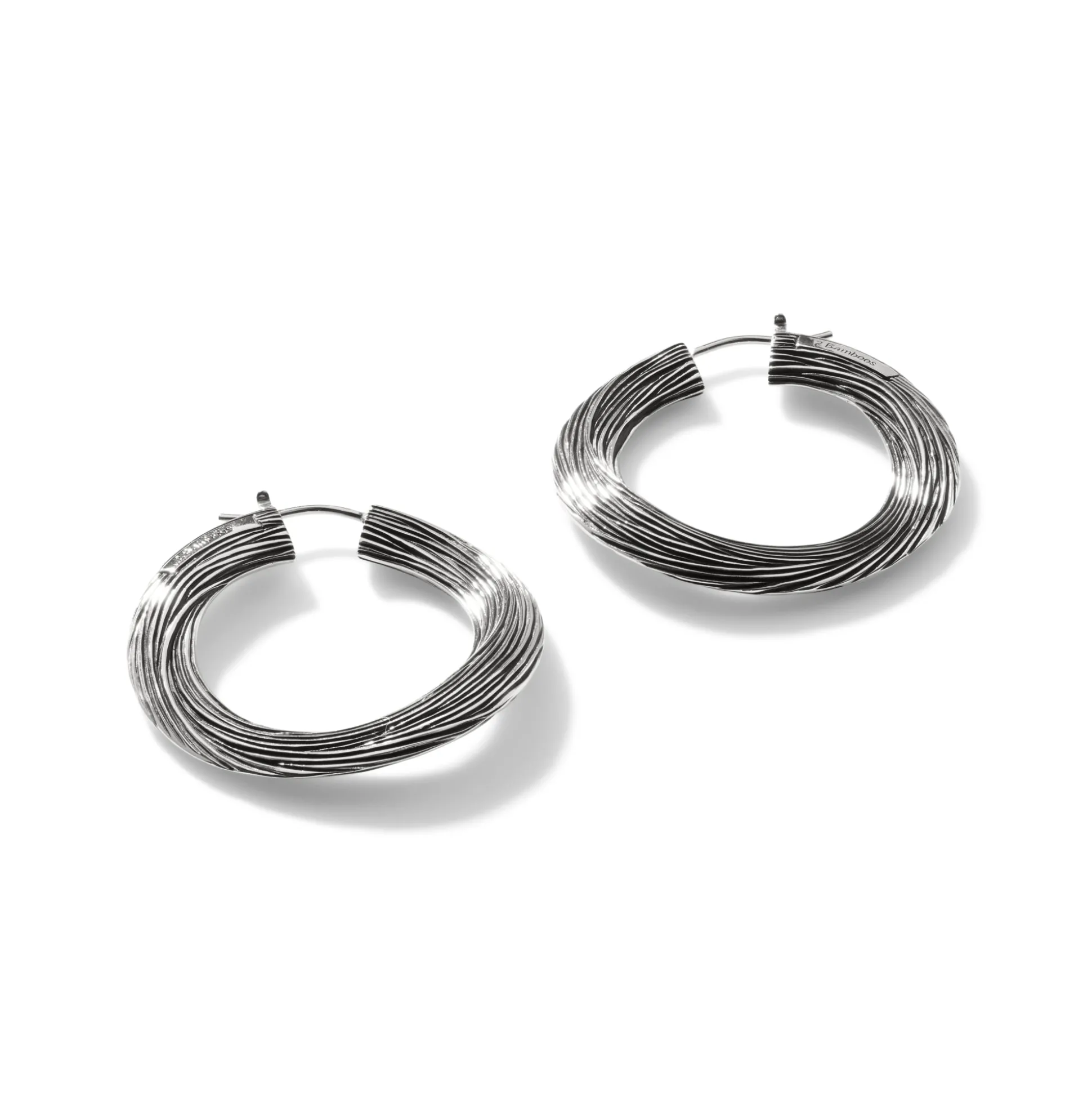Women John Hardy Hoops^Bamboo Hoop Earring, Sterling Silver