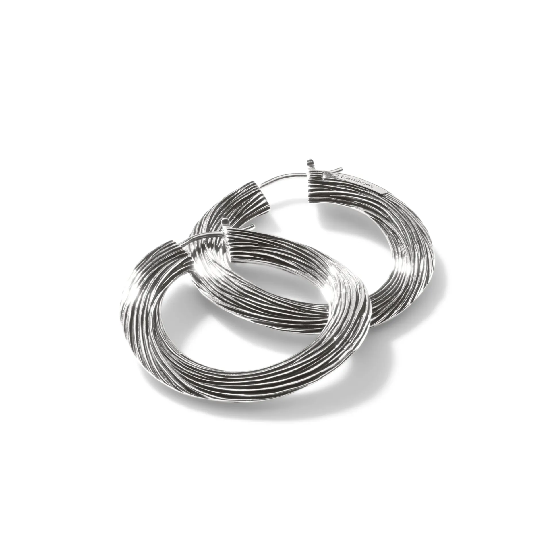 Women John Hardy Hoops^Bamboo Hoop Earring, Sterling Silver
