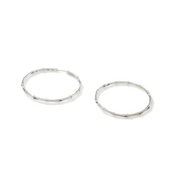 Women John Hardy Hoops^Bamboo Hoop Earring, Sterling Silver, Large