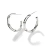 Women John Hardy Hoops^Bamboo J Hoop Earring, Sterling Silver, Small
