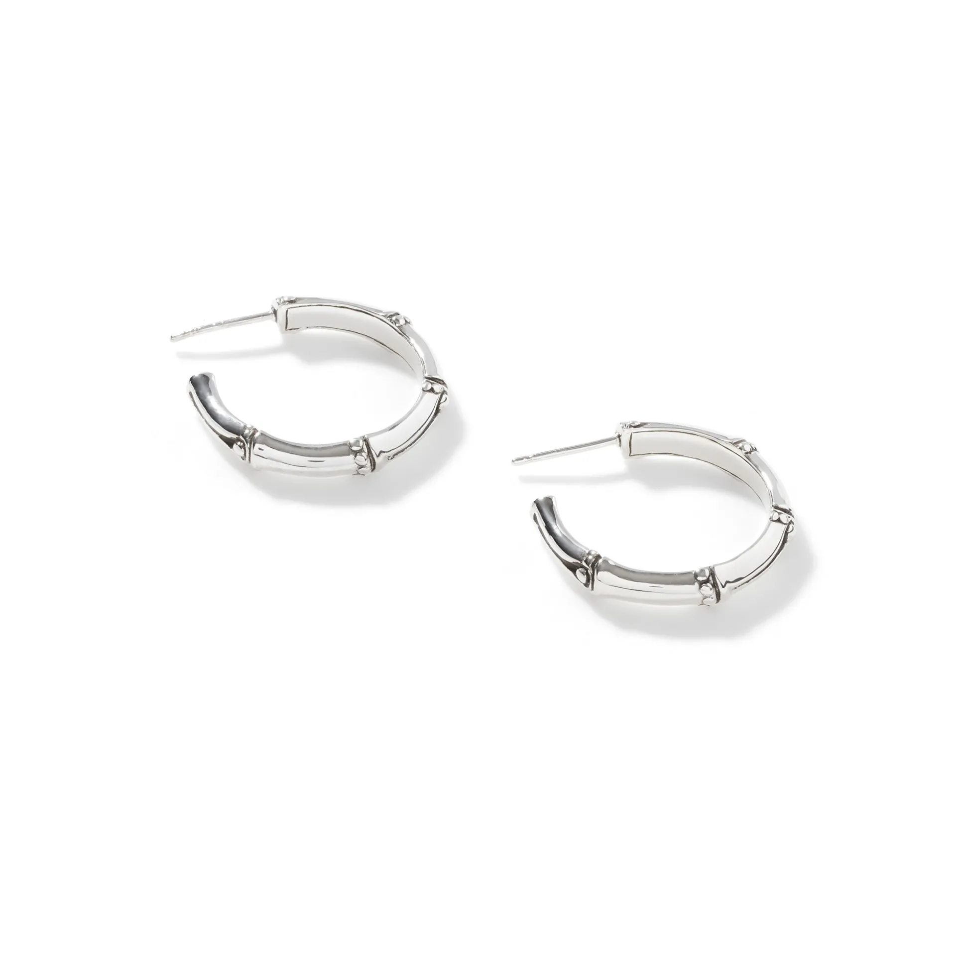 Women John Hardy Hoops^Bamboo J Hoop Earring, Sterling Silver, Small