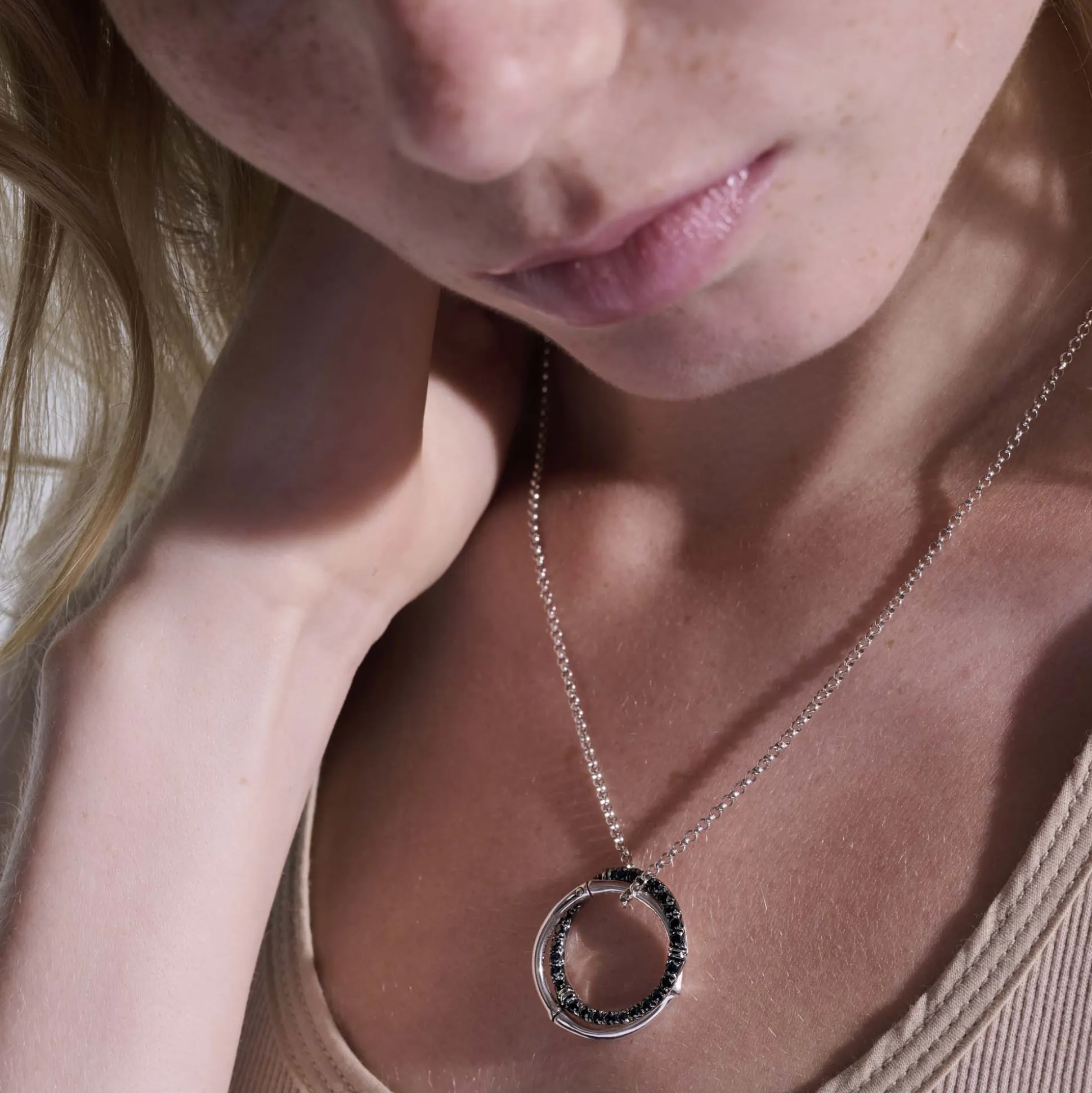 Women John Hardy Pendants^Bamboo Pendant Necklace, Silver, Pave