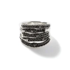 Women John Hardy Statement^Bamboo Ring, Sterling Silver, Pave