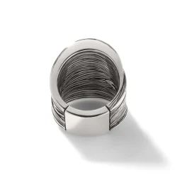 Women John Hardy Statement^Bamboo Saddle Ring, Sterling Silver