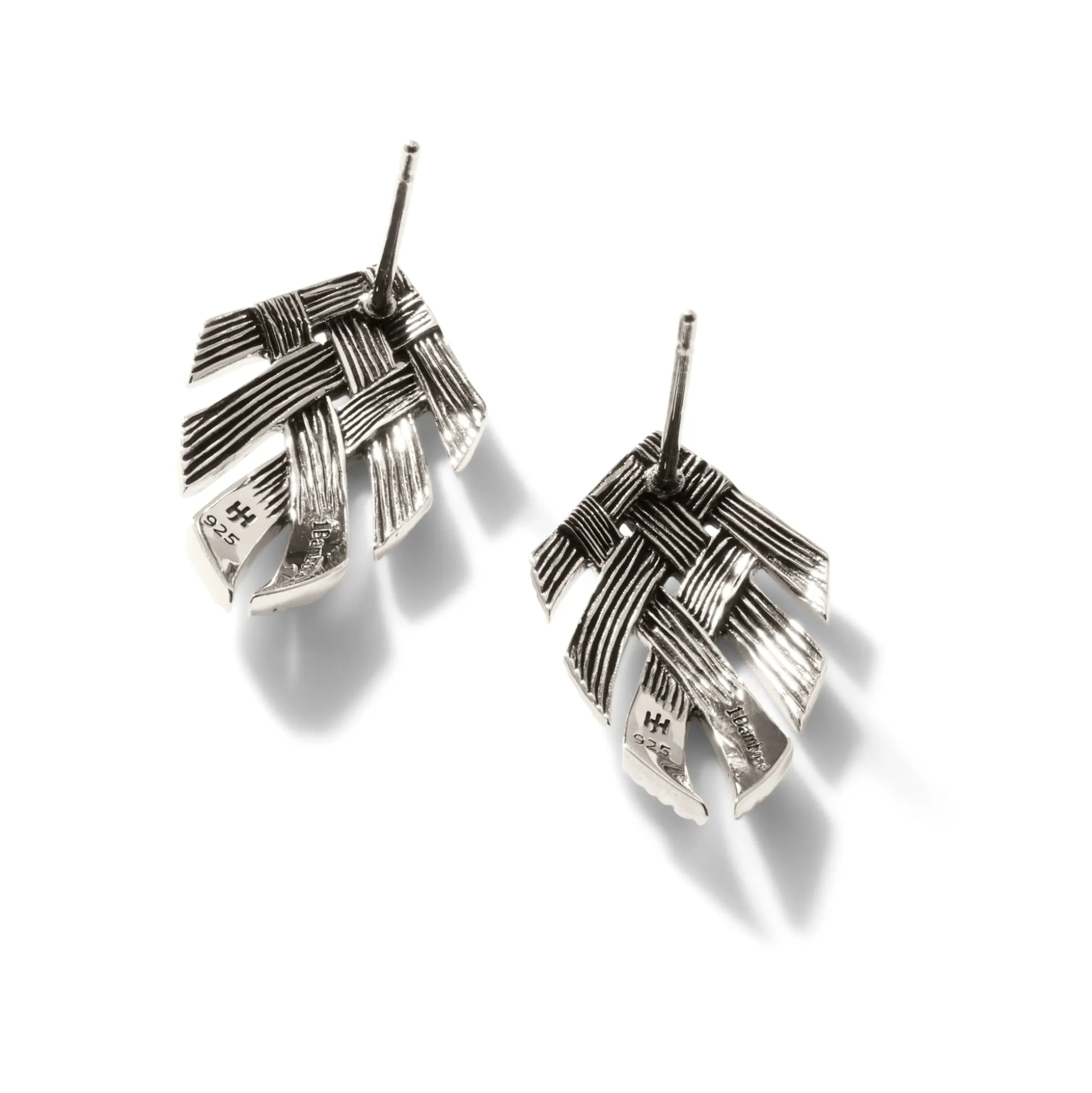 Women John Hardy Statement^Bamboo Woven Earring, Sterling Silver