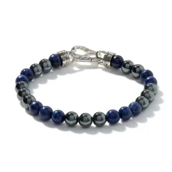 Men John Hardy Beads^Beaded Bracelet, Sterling Silver, Gemstones