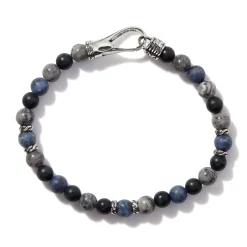 Men John Hardy Beads^Beaded Bracelet, Sterling Silver, Gemstones