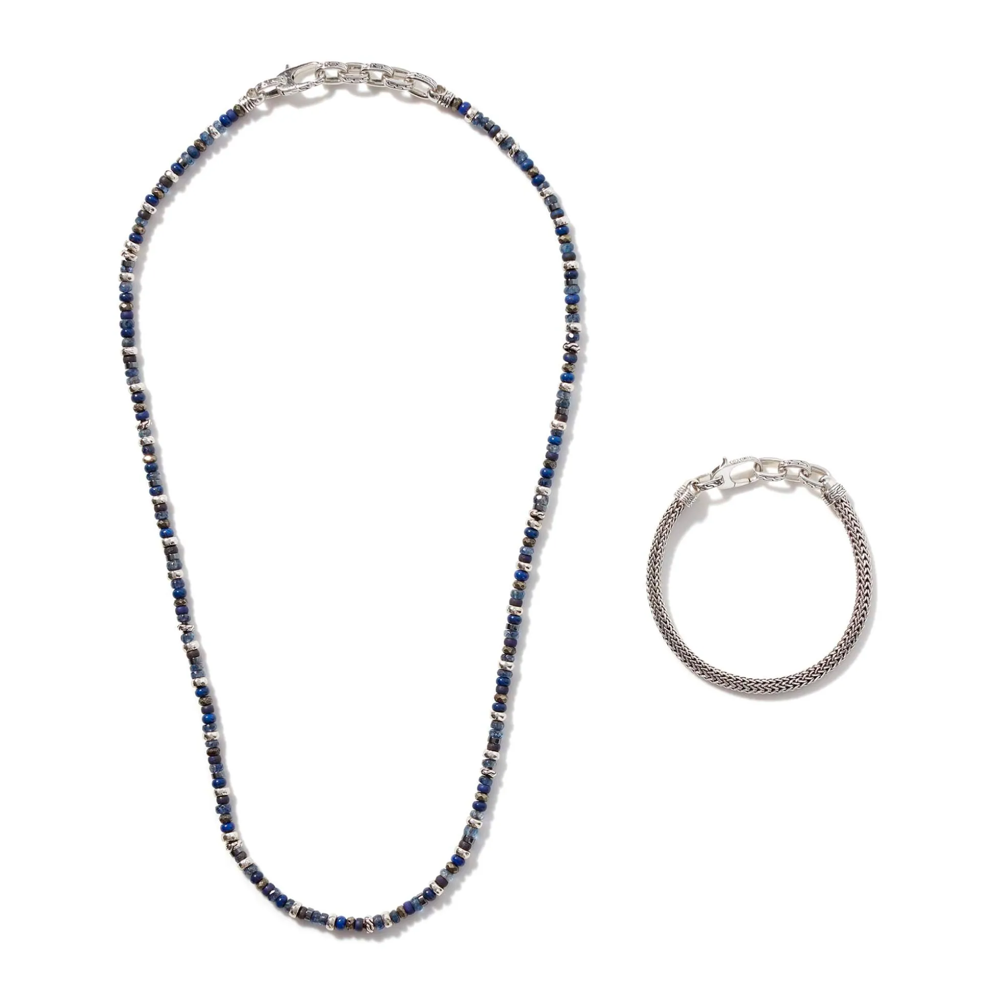 Men John Hardy Beads^Beaded Multi Wrap, Sterling Silver, Gemstones