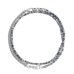 Men John Hardy Beads^Beaded Multi Wrap, Sterling Silver, Gemstones
