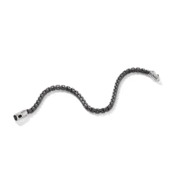 Men John Hardy Chains^Box Chain Bracelet, Dark Silver, 4Mm