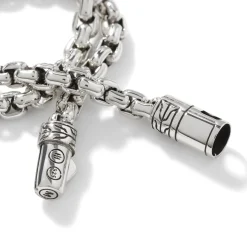 Men John Hardy Chains^Box Chain Bracelet, Sterling Silver, 4Mm