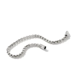Men John Hardy Chains^Box Chain Bracelet, Sterling Silver, 4Mm
