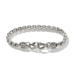 Men John Hardy Chains^Box Chain Bracelet, Sterling Silver, 6Mm