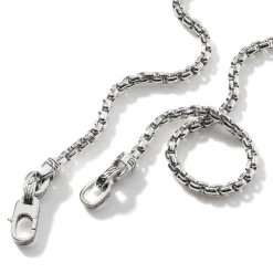 Men John Hardy Chains^Box Chain Necklace, Sterling Silver, 4Mm