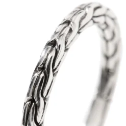Men John Hardy Bands^Carved Chain Band Ring, Sterling Silver, Slim