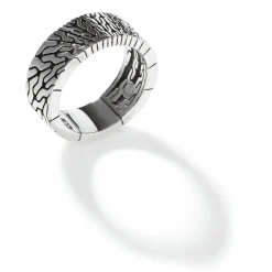 Men John Hardy Bands^Carved Chain Band Ring, Sterling Silver