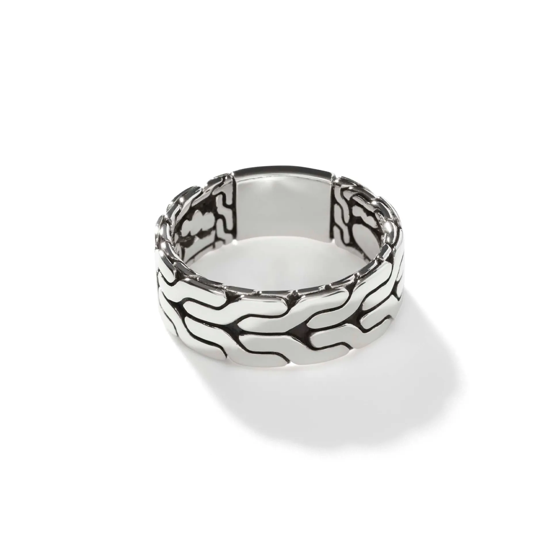 Men John Hardy Bands^Carved Chain Band Ring, Sterling Silver