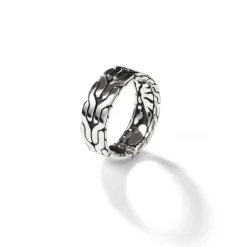 Men John Hardy Bands^Carved Chain Band Ring, Sterling Silver