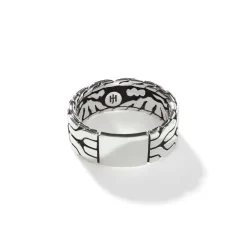 Men John Hardy Bands^Carved Chain Band Ring, Sterling Silver
