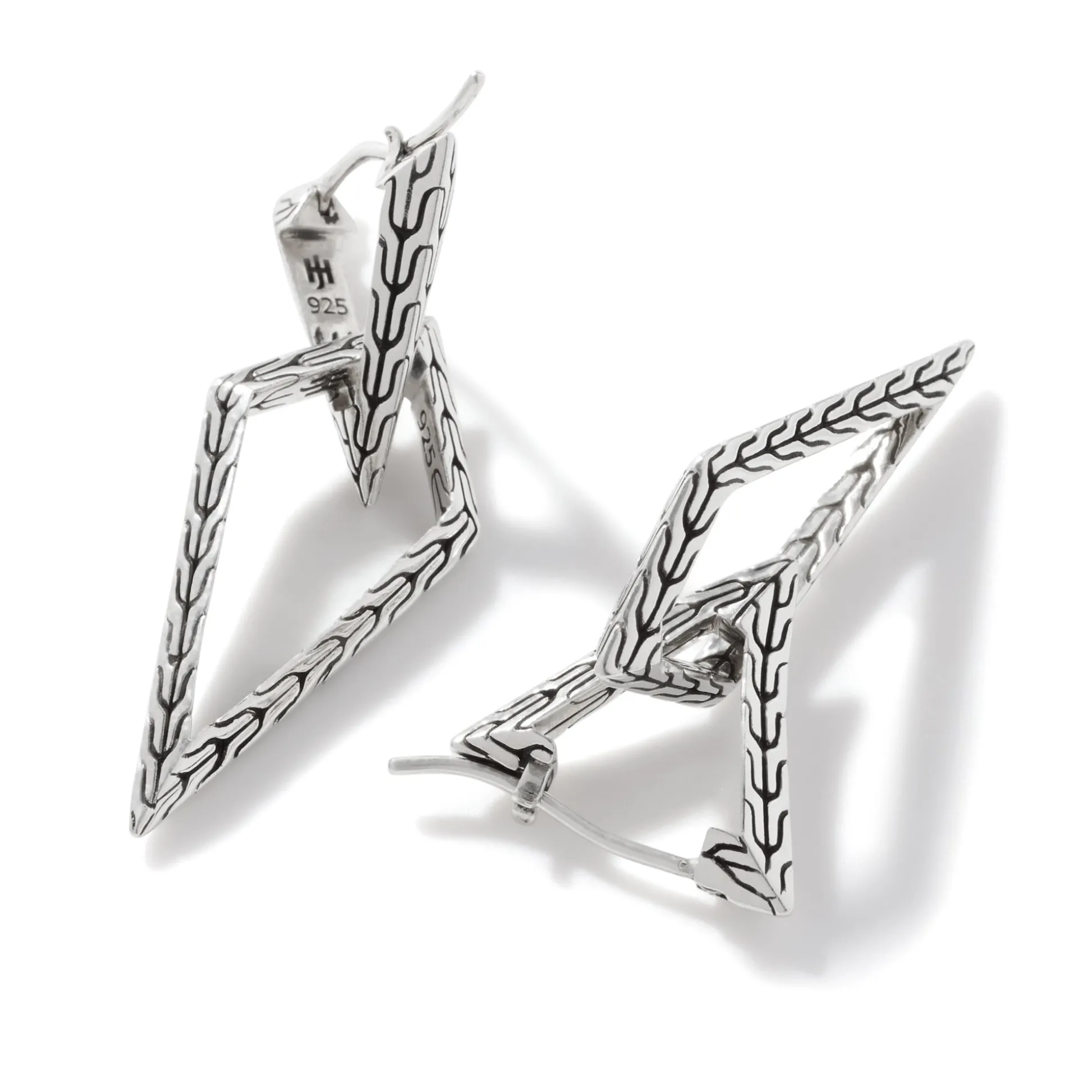 Women John Hardy Statement^Carved Chain Convertible Earring, Silver