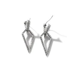 Women John Hardy Statement^Carved Chain Convertible Earring, Silver