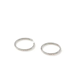 Women John Hardy Hoops^Carved Chain Hoop Earring, Sterling Silver