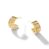 Women John Hardy Hoops^Carved Chain J Hoop Earring, Gold