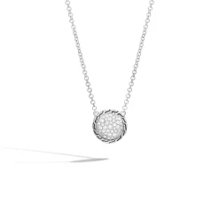Women John Hardy Pendants^Carved Chain Necklace, Silver, Diamonds