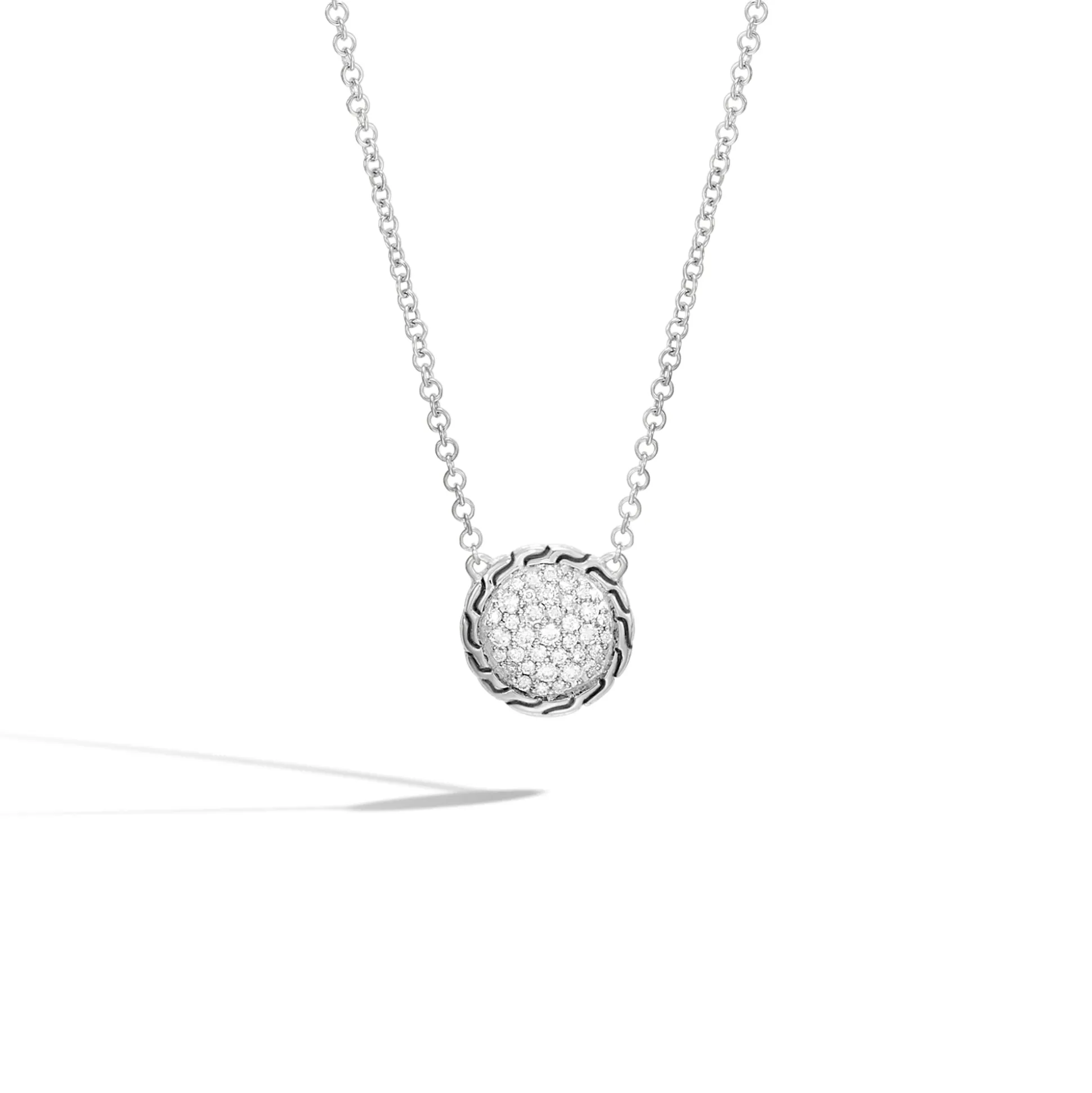 Women John Hardy Pendants^Carved Chain Necklace, Silver, Diamonds