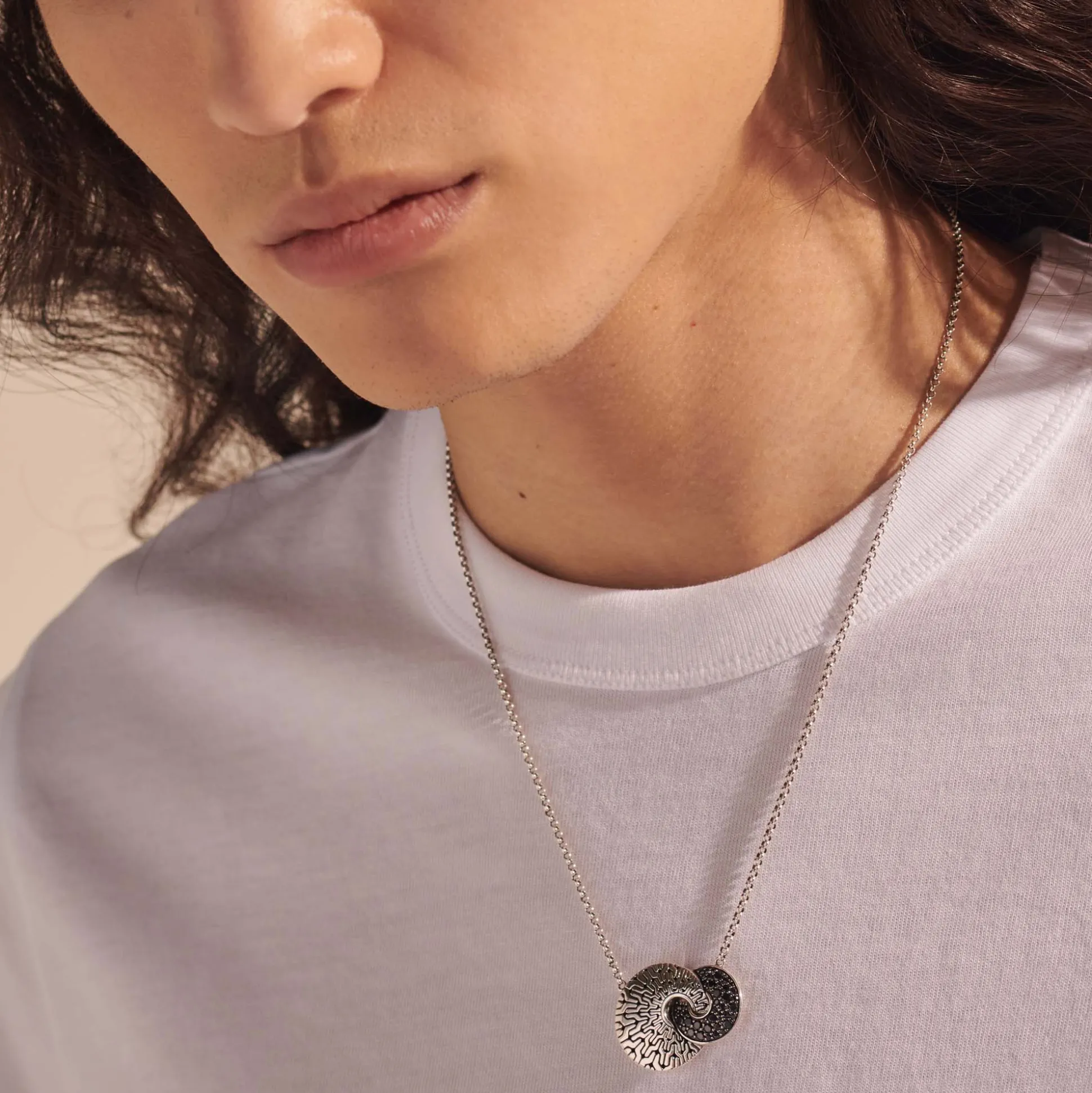 Women John Hardy Pendants^Carved Chain Pendant Necklace, Silver, Pave