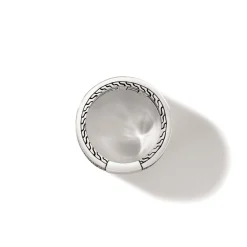 Men John Hardy Bands^Carved Chain Ring, Dark Silver, Gemstones