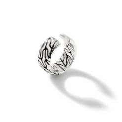 Women John Hardy Statement^Carved Chain Single Ear Cuff, Silver, Gold