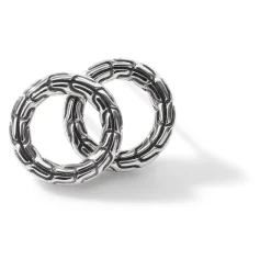 Men John Hardy Studs^Carved Chain Stud Earring, Sterling Silver