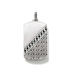 Men John Hardy Tags & Pendants^Carved Chain Tag Pendant, Sterling Silver