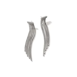 Women John Hardy Drops^Carved Chain Tassel Earring, Sterling Silver