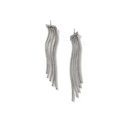 Women John Hardy Drops^Carved Chain Tassel Earring, Sterling Silver