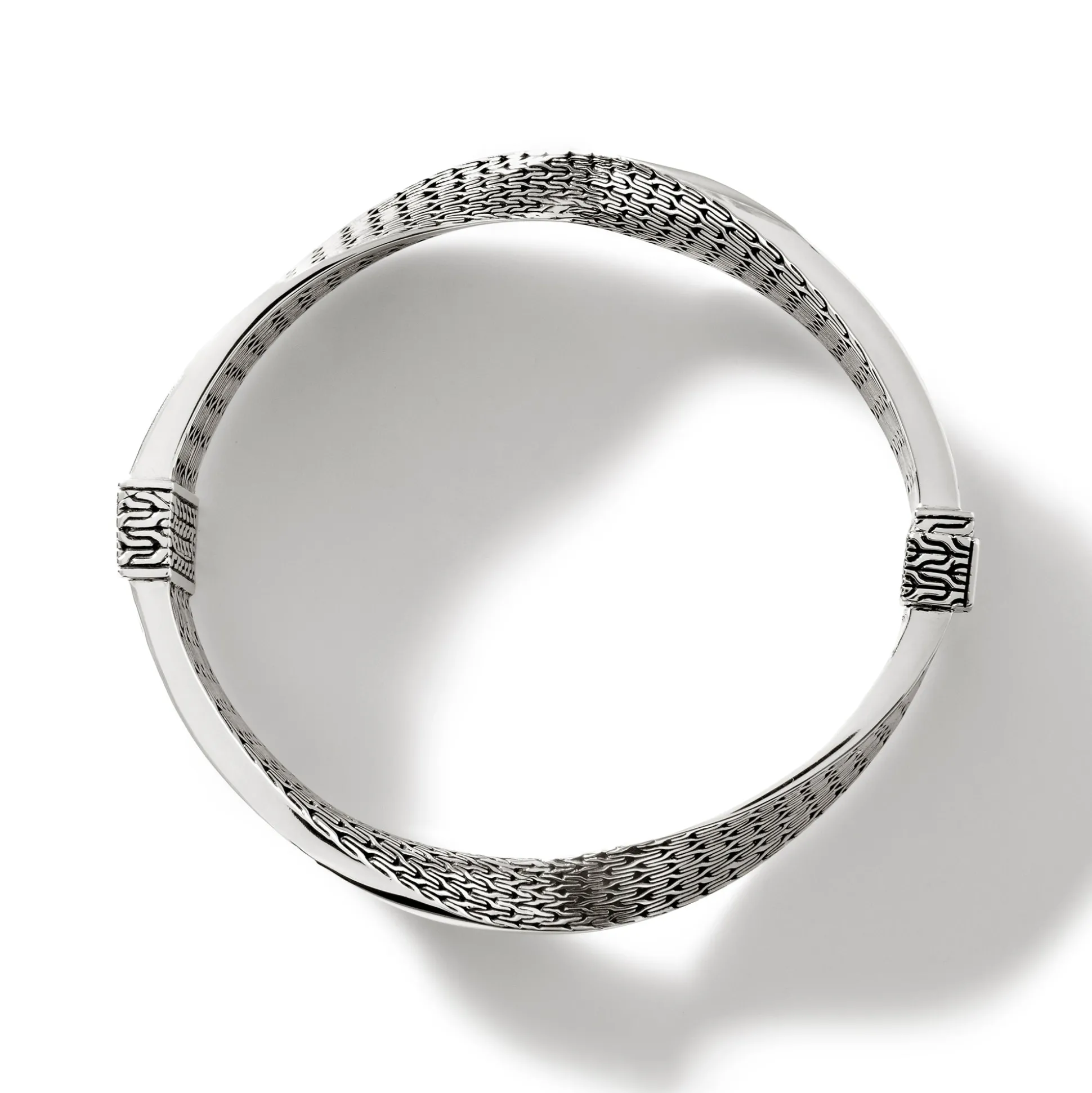 Women John Hardy Bangles & Cuffs^Carved Chain Twisted Bangle, Sterling Silver