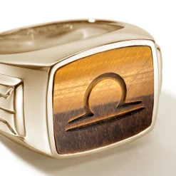 Men John Hardy Signets^Carved Signet Ring, Sterling Silver, Gemstone