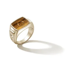 Men John Hardy Signets^Carved Signet Ring, Sterling Silver, Gemstone