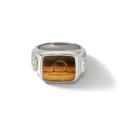 Men John Hardy Signets^Carved Signet Ring, Sterling Silver, Gemstone